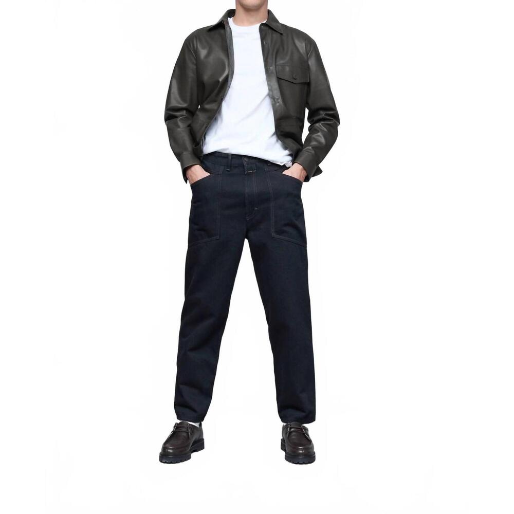 NEW CLOSED fatigue-x relaxed denim jeans in black